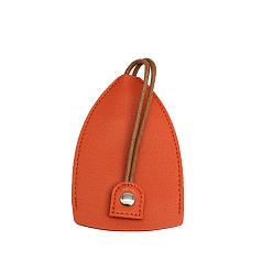 Оранжево-Красный Сумка для ключей из искусственной кожи, оранжево-красный, 11.5x7.5 см