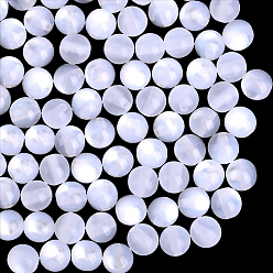 Белый 120шт. прозрачные смоляные бусины, имитации кошачьего глаза , круглые, белые, 8 мм, отверстие : 1.6 мм