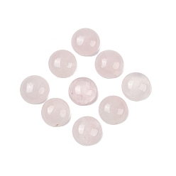 Розовый Кварц Природного розового кварца кабошонов, полукруглые / купольные, розовые, 10x5 мм
