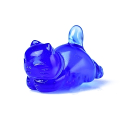 Опал Резные опалитовые украшения в форме кошки, для домашнего офисного стола, 40 мм