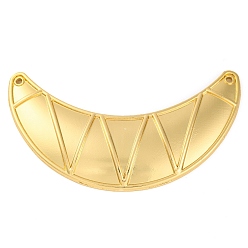 Настоящее золото 18K Стеллаж гальваника латунь большие подвески, без кадмия и без свинца, долговечный, луна, реальный 18 k позолоченный, 60.5x36x3.5 мм, отверстие : 1.2 мм