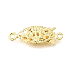 Золотой Застежки латунные коробки, долговечный, стойки покрытие, лошадиный глаз , 1 нитей, 2-луночное, золотые, 7x20x3 мм, отверстие : 1.2 мм