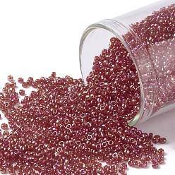 (165C) Transparent AB Ruby Toho runde Rocailles, japanische Rocailles, (165 c) transparent ab rubin, 15/0, 1.5 mm, Bohrung: 0.7 mm, über 3000pcs / Flasche, 10 g / Flasche