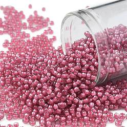 (959) Inside Color Light Amethyst/Pink Lined Toho runde Rocailles, japanische Rocailles, (959) Innenfarbe hell amethyst / pink gefüttert, 11/0, 2.2 mm, Bohrung: 0.8 mm, über 1110pcs / Flasche, 10 g / Flasche