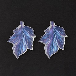 Прозрачный Прозрачные акриловые бусины, блеск порошок, лист, прозрачные, 44x33x6 мм, отверстие : 1.2 мм, Около 165 шт / 500 г