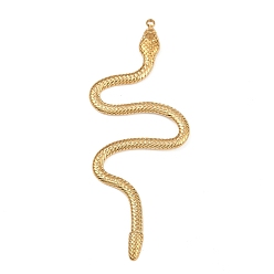 Золотой 304 из нержавеющей стали большие кулоны, очарование змеи, золотые, 77.5x30.5x2.5 мм, отверстие : 1.8 мм