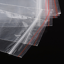Clear Plastic Zip Lock Bags, Resealable Packaging Bags, Top Seal, Self Seal Bag, Rectangle, Clear, 9x6cm, Unilateral Thickness: 1.2 Mil(0.03mm)