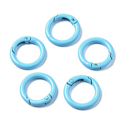 Светло-Голубой Окрашенные распылением пружинные кольца из экологически чистого сплава, уплотнительные кольца, защелкивающееся кольцо, без кадмия, без никеля и без свинца, Небесно-голубой, 25x4 мм