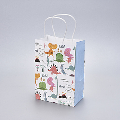 Other Animal Papiertüten, mit Griffen, Geschenk-Taschen, Einkaufstüten, Rechteck, Farbig, Tiermuster, 15x8x21 cm
