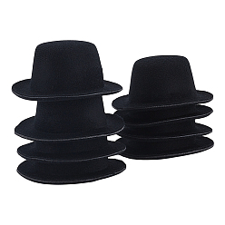 Черный Круглая основа для шляпы-волшебницы из ткани ЭВА для куклы, чёрные, 91x82x42 мм