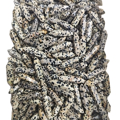 Далматинских Джаспер Натуральные целебные камни из далматинской яшмы, камень в форме пули с двойными концами, для балансировки рейки, 32x8 мм