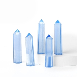 Опал Башня из опалитовых жезлов, украшение для домашнего дисплея, Декоры для медитации и терапии Рейки чакры, шестиугольная призма, 50~60 мм