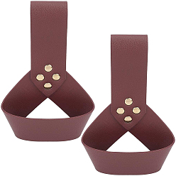 Темно-Красный Ножны для ножей и мечей из искусственной кожи, держатель поясного ремня, аксессуары для ретро средневекового костюма, Сплав с поиска, темно-красный, 140x102x8.5 мм