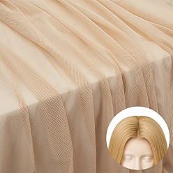 Бежевый Сетчатая ткань из акриловых волокон, аксессуары для париков, бежевые, 516~546x0.5 мм, 2 ярдов / набор