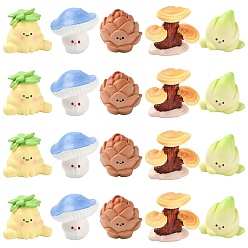 Mixed Shapes 20 шт. 5 стили мини-моделирование смолы, для кукольных аксессуаров, притворяющихся опорными украшениями, разнообразные, 25~33x25~30.1 мм, 4 шт / стиль