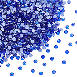 Кобальт Исправление горный хрусталь, стеклянные горные хрустальные плоские задние кабошоны, полукруглый, кобальт, сс 10, 2.7~2.8x1 мм, о 2880 шт / комплект