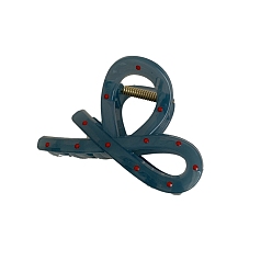 Bowknot Пластиковые зажимы когтя волос, аксессуары для волос для женщин и девочек, бантом, 80x55 мм