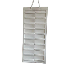 Белый Дым Настенная сумка для хранения заколок для волос из нетканого материала, прямоугольные, серый, 80x35 см