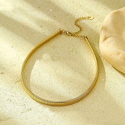 Золотой 304 Женские ожерелья-чокеры из нержавеющей стали, золотые, 15.35 дюйм (39 см)