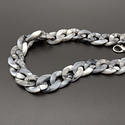 Серый Акриловые цепные ремни для сумок, для замены сумочки или сумки через плечо, серые, 600 мм