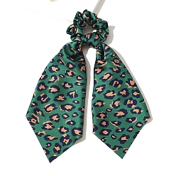 Темный Голубой Связей ткани волос, аксессуары для волос для женщин и девочек, бантом, темные голубые, 360 мм