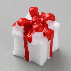 Box Рождественские скульптуры из смолы украшения, для украшения стола домашнего офиса, коробка, 12.5x12.5x14.5~15.5 мм