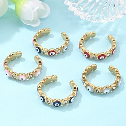 (52) Непрозрачная лаванда Вакуумное покрытие pvd 304 эмалированные манжеты из нержавеющей стали с открытым глазом, разноцветные, внутренний диаметр: 17~17.5 мм