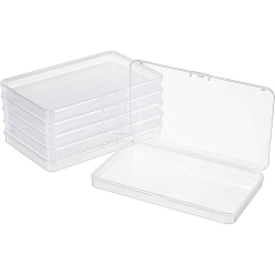 Прозрачный Прозрачная пластиковая коробка для хранения, для одноразового покрытия для лица, портативные прямоугольные пыленепроницаемые контейнеры для хранения крышки рта, прозрачные, 18.9x11.2x1.7 см