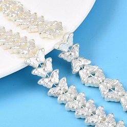 Бежевый Прозрачные брызги окрашенные стеклянные бусы пряди, бабочка, бежевые, 8x15x5 мм, отверстие : 0.8 мм, около 67~68 шт / нитка, 20.28~20.67 дюйм (51.5~52.5 см)