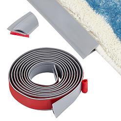 Серый Самоклеящиеся защитные полосы из термопластичного эластомера, для шкафа, гардероба, стола, столешницы, деревянной доски, серые, 30x5 мм, 3 м / рулон