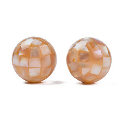 Pink Shell Natural Pink Shell Beads, Round, 18mm, Hole: 1.4mm