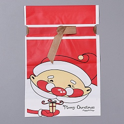 Красный Рождественские подарочные пакеты на шнурке, сумочки с галстуком-бабочкой, подарочная упаковка для вечеринок, красные, 23 (± 2 см) x 15x0.01 см, около 45~50 шт / упаковка