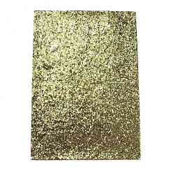 Olive Glitter PU Leather Fabric, with Shiny Sequins, for Bowknots Earrings Shoes Purses Handbags DIY Making Fabric Sewing, Olive, 30x21x0.06cm