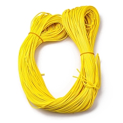 Золотистый Шнур из искусственной кожи, плоский, для изготовления ювелирных изделий DIY, золотые, 2.5~3x1 мм, около 107.17~109.36 ярдов (98~100 м) / пачка