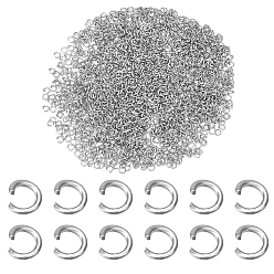 Нержавеющая Сталь Цвет 2000 шт. 304 открытые соединительные кольца из нержавеющей стали, цвет нержавеющей стали, 22 датчик, 3x0.6 мм