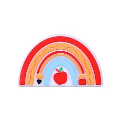 Радуга Пищевые экологически чистые силиконовые фокусные шарики, радуга, 19x30 мм