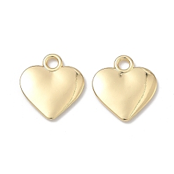 Золотой Подвески из сплава , сердце прелести, стойки покрытие, без кадмия и без свинца, золотые, 20x19x2 мм, отверстие : 3 мм