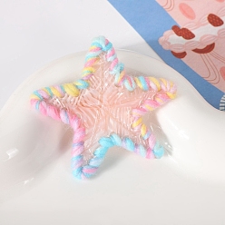 Pink Заколки для волос аллигатора из ацетата целлюлозы и шерстяной пряжи, аксессуары для волос для женщин и девушек, розовые, 61x58 мм
