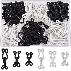 Mixed Color 60Sets 6 Styles Brass Cloth Handmade Chinese Frog Knot Button Sets, Polyester Buttons, Mixed Color, 23.5~37.5x11.5~14x7.5~8mm, 10sets/style