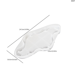 Белый Силиконовые формы, для лотка для хранения своими руками, белые, 168x243x16 мм