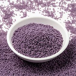 (RR4489) Duracoat Dyed Opaque Dark Orchid MIYUKI Round Rocailles Beads, Japanese Seed Beads, 15/0, (RR4489) Duracoat Dyed Opaque Dark Orchid, 1.5mm, Hole: 0.7mm, about 250000pcs/pound