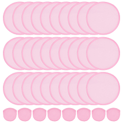 Pink 30шт. складной летающий веер из полиэстера с сумками для хранения, круглые, розовые, 267x2 мм, Сумка: 91x99x1 мм