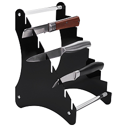 Черный Акриловые настенные подставки для мечей, держатель для меча катаны, чёрные, 15.5x18x24 см