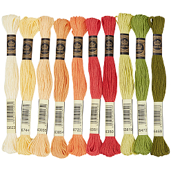 Mixed Color Cotton Embroidery Floss, Cross Stitch Threads, Mixed Color, 1mm