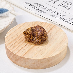 Другие Джасперы Украшения из натуральной яшмы, фигурка из энергетического камня Рейки, спящий кот, 33.5x39x23.5 мм