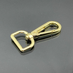Light Gold Поворотные застежки из сплава, для изготовления лямок для сумок, золотой свет, 5.5 см