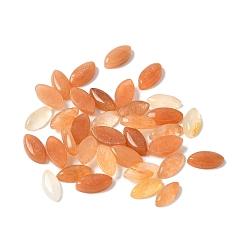 Красный Авантюрин Натуральные красные авантюрные кабошоны, лошадиный глаз , 8x3.5~4x2~2.5 мм