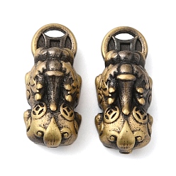 Brushed Antique Bronze Стойки обшивки латунные подвески, без кадмия и без свинца, Pi Xiu, щеткой античная бронза, 13.5x6x5.5 мм, отверстие : 1x1.5 мм