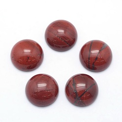 Red Jasper Natural Red Jasper Cabochons, Grade A, Half Round, 6x3~3.5mm