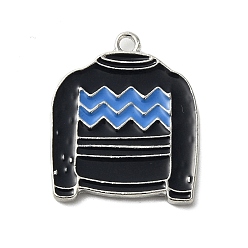 Clothes Подвески из сплава с эмалью на зимнюю тематику, платина, одежда, 23x19x1.7 мм, отверстие : 1.8 мм